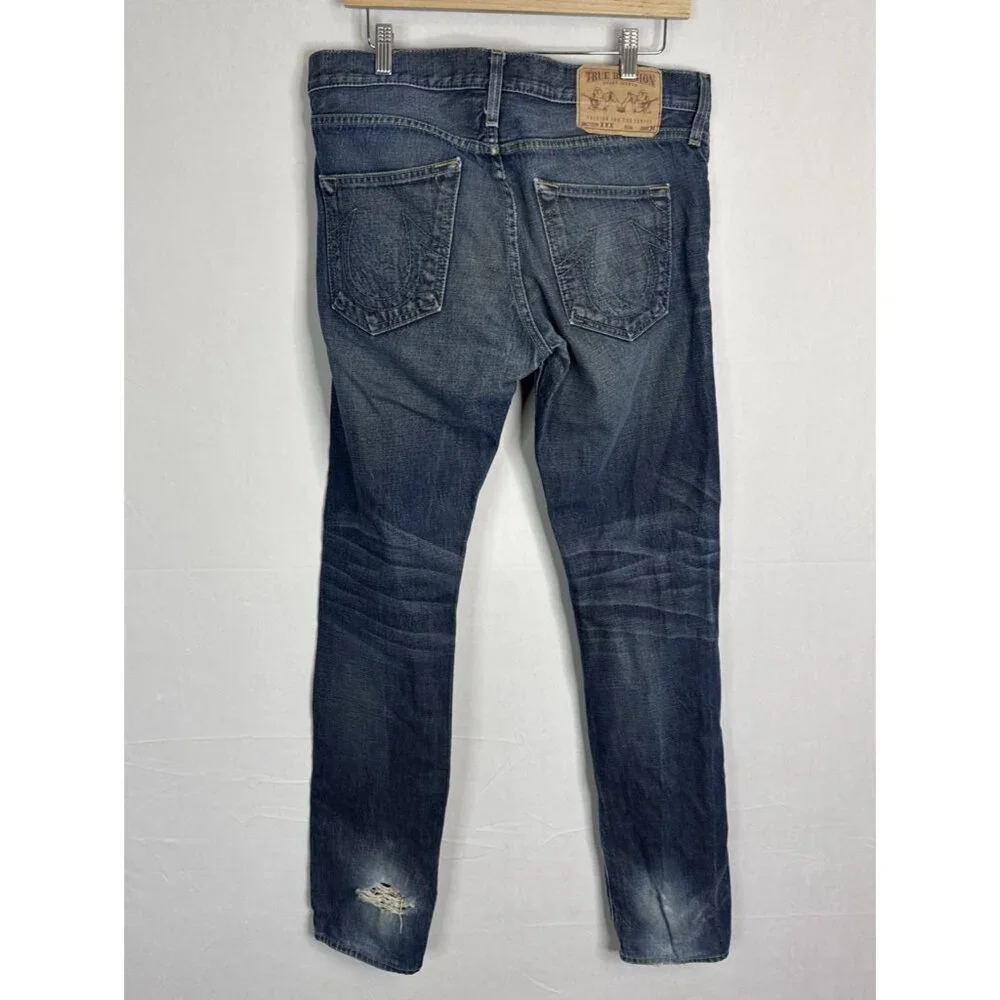 True Religion Texas Jack Made in USA Jeans‎ Men’s 30X36 Heavy Distressed